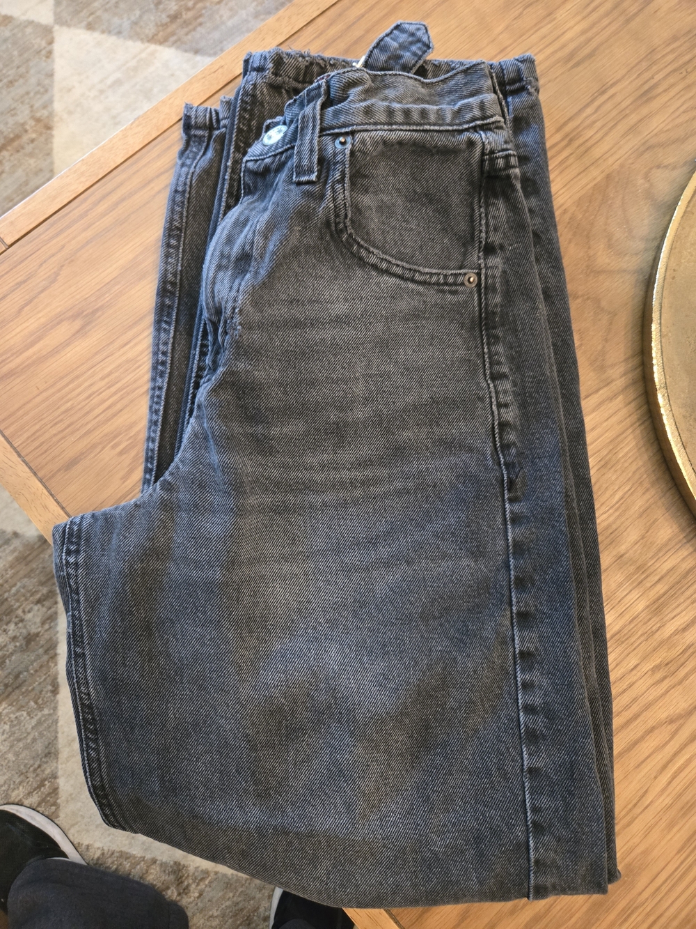 BDG Barrel Jeans in Washed Black